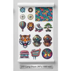 DTF Print - Sheet: 297mm x 1000mm