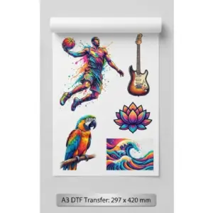 A3 DTF Print: 297mm x 420mm